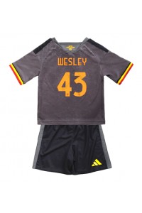 AS Roma Wesley Franca #43 Babyklær Tredje Fotballdrakt til barn 2026-27 Korte ermer (+ Korte bukser)